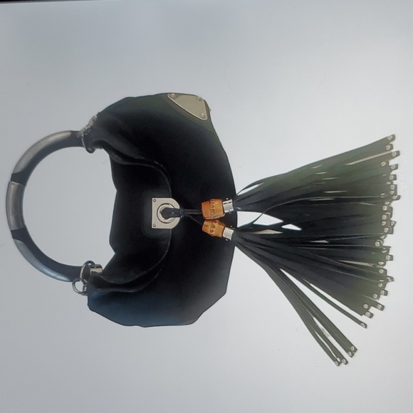 Gucci Handbags - Gucci Vintage Black Cloth Handbag